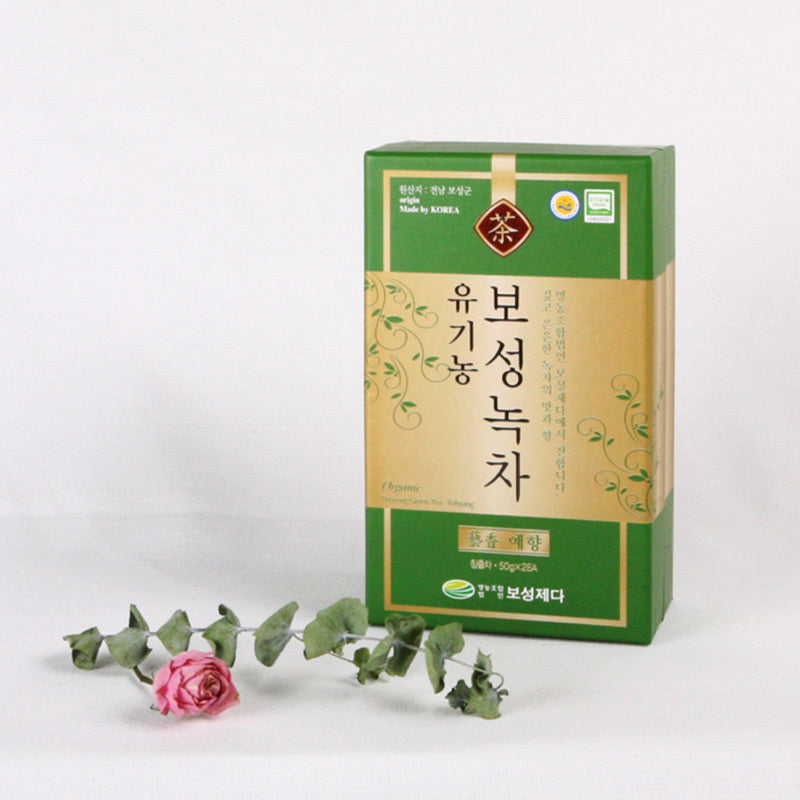 [Boseong Jeda] Organic Boseong Green Tea (Yehyang-Sejak) SET 50gx2ea