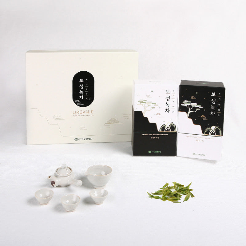 [Boseong Jeda] [Maximum 1 order] Organic Clear Boseong Green Tea (Ujeon) SET 40gx2ea