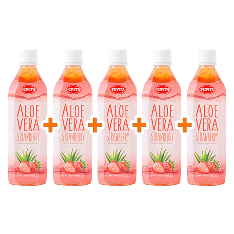 [Visvita] Sweet and Fresh Aloe Juice 500ml (Strawberry Flavor)