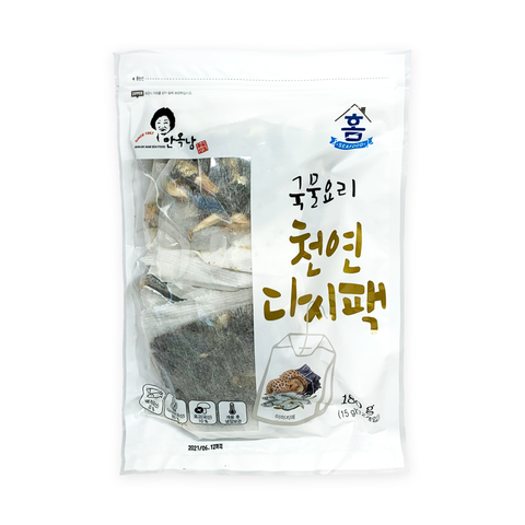 [Expiration date 2/15/2024] [Nampo Mulsan]  Ahn Ok Nam Natural Dashi Pack 15g x 12