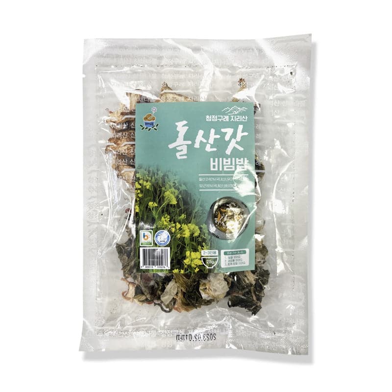 [구례삼촌] 간편한 돌산갓 나물 비빔밥 40g