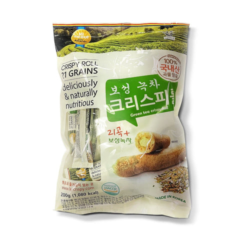 [유통기한 : 9월28일] [다도락] 보성녹차 크리스피롤 600g