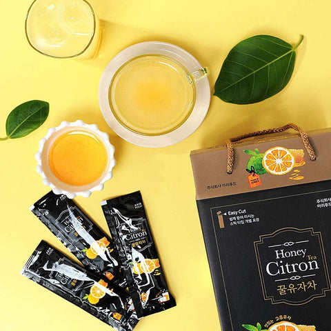 [ARIRFOOD CO., LTD Manufacturing] Yuza and Honey Citron Tea Sticks 30g*20 Packs